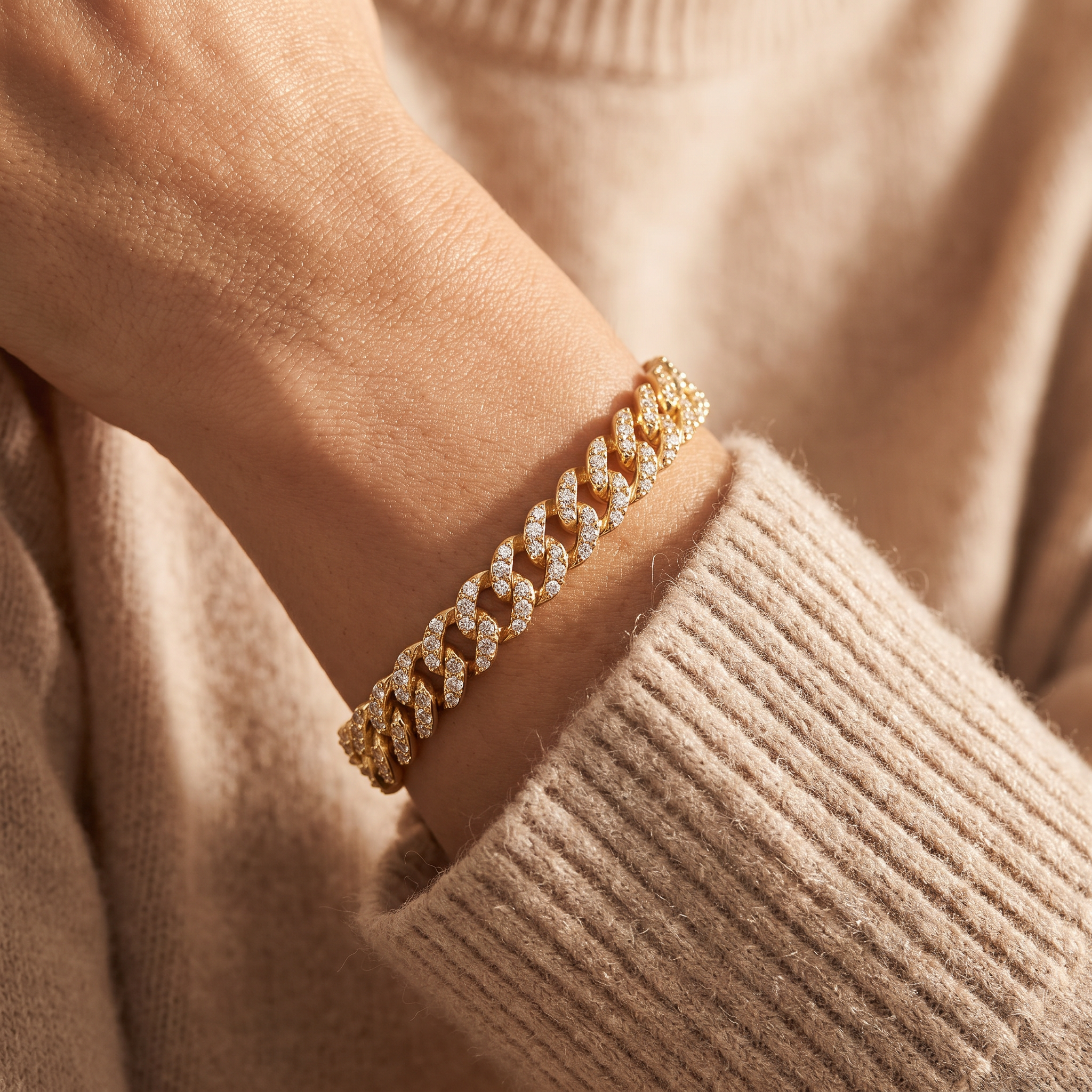Xara Pave Cuban Bracelet