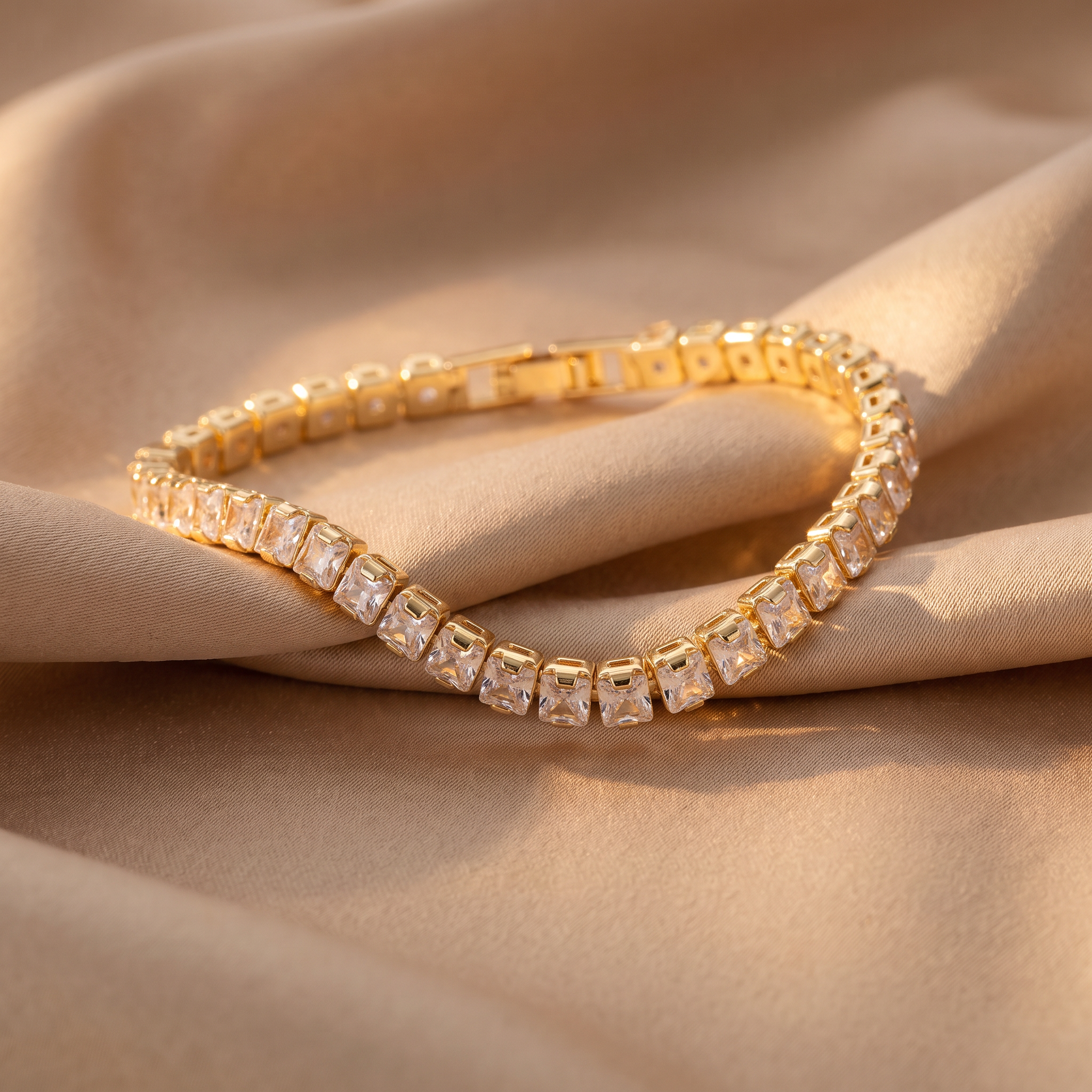 Xiomara Gold Tennis Bracelet