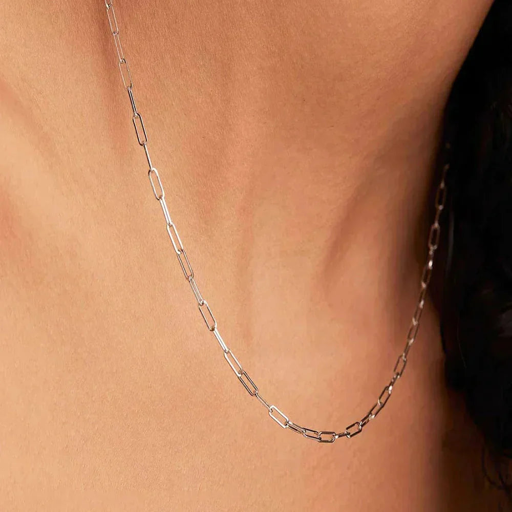 Melisande White Gold Chain Necklace