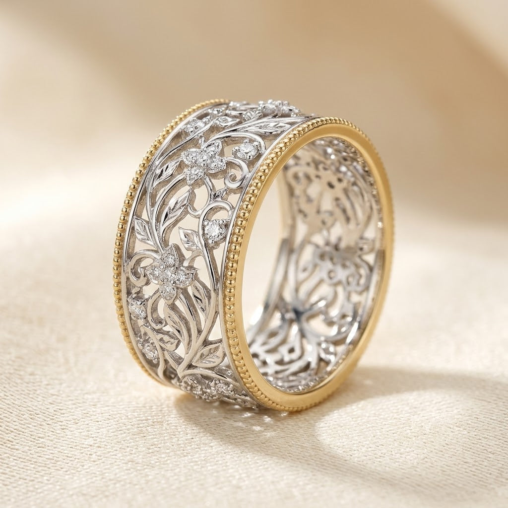 Emily Silver and Gold Ring
