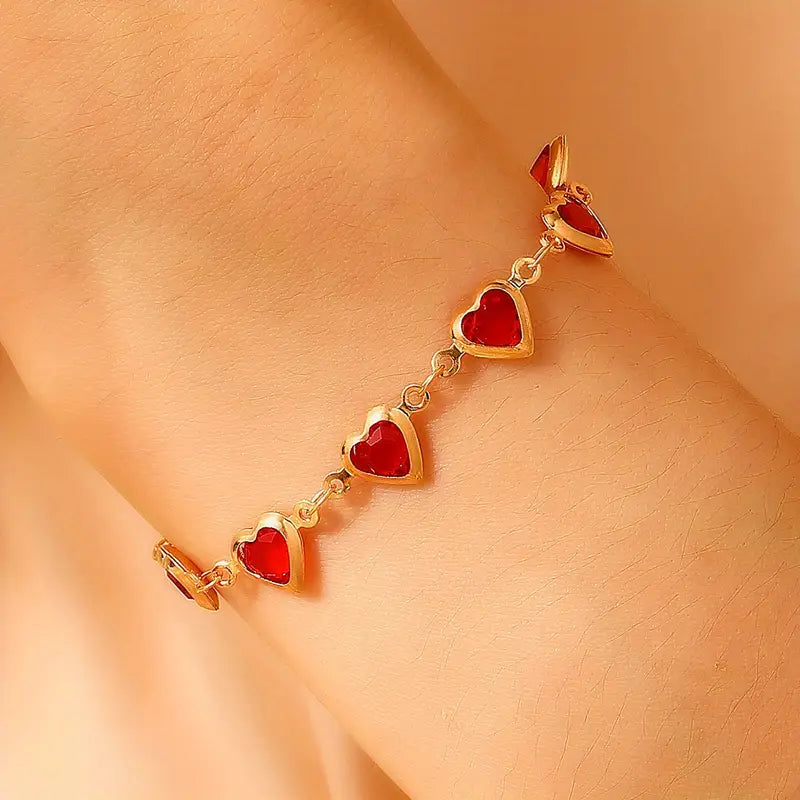 Ramona Gold Ruby Bracelet