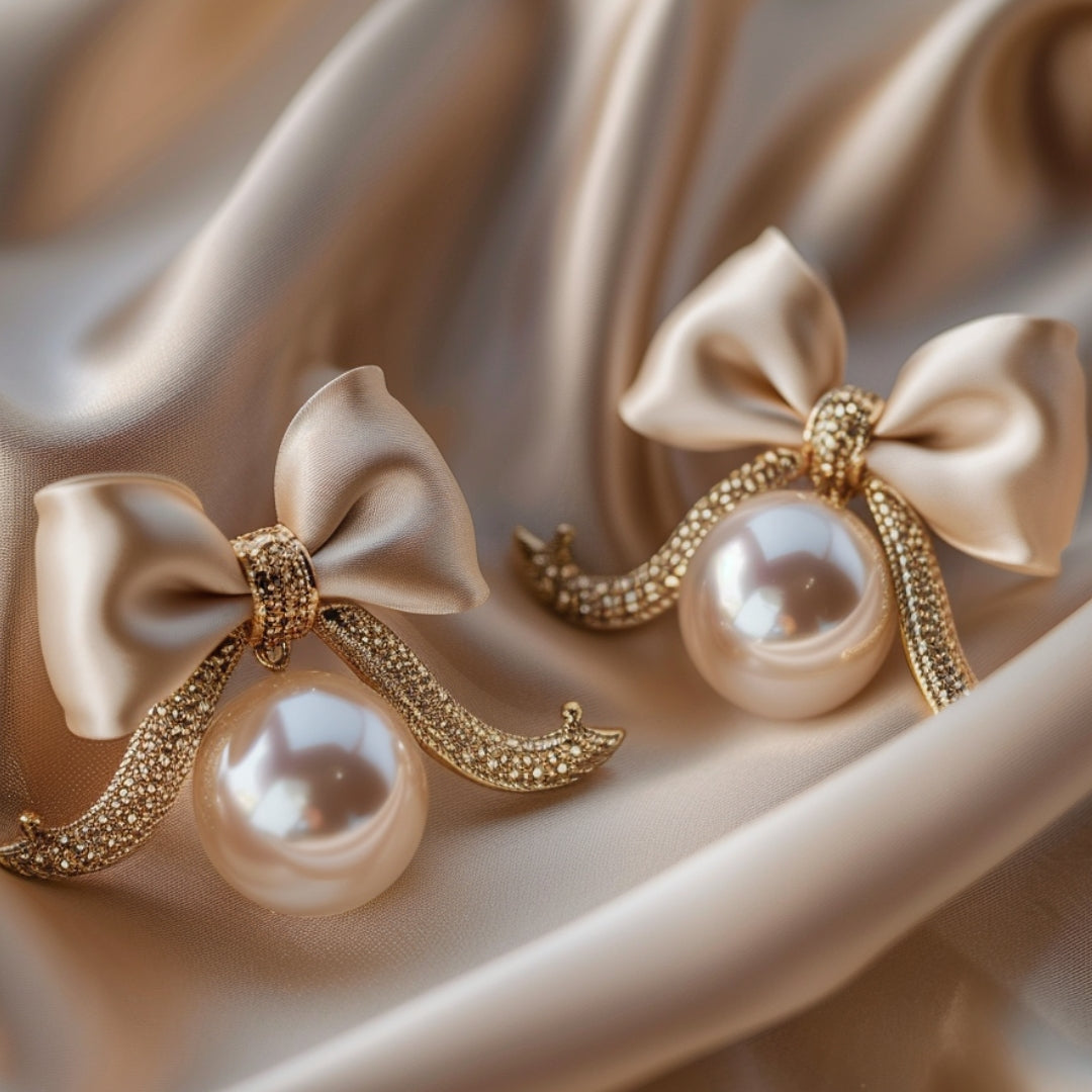 Gisele Gold Pearl Earrings