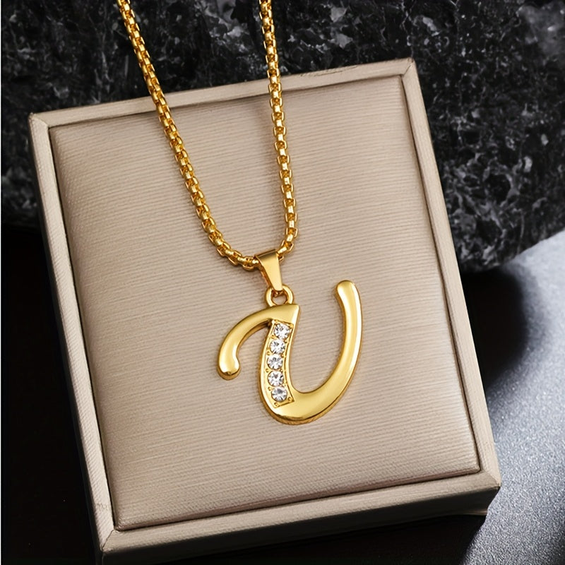 Corinne Gold Initial Necklace