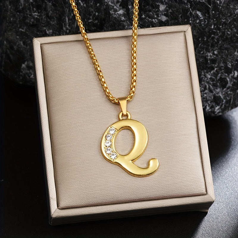 Corinne Gold Initial Necklace