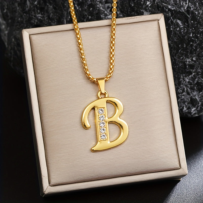 Corinne Gold Initial Necklace