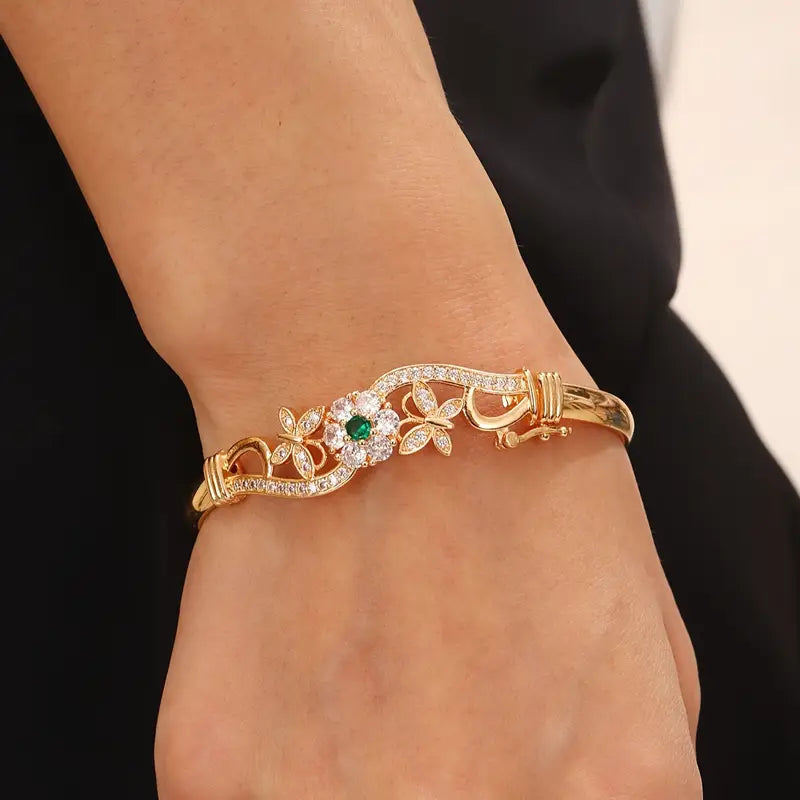 Isla Gold Emerald Bracelet