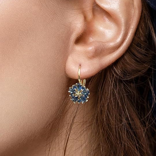 Calina Gold Flower Earrings