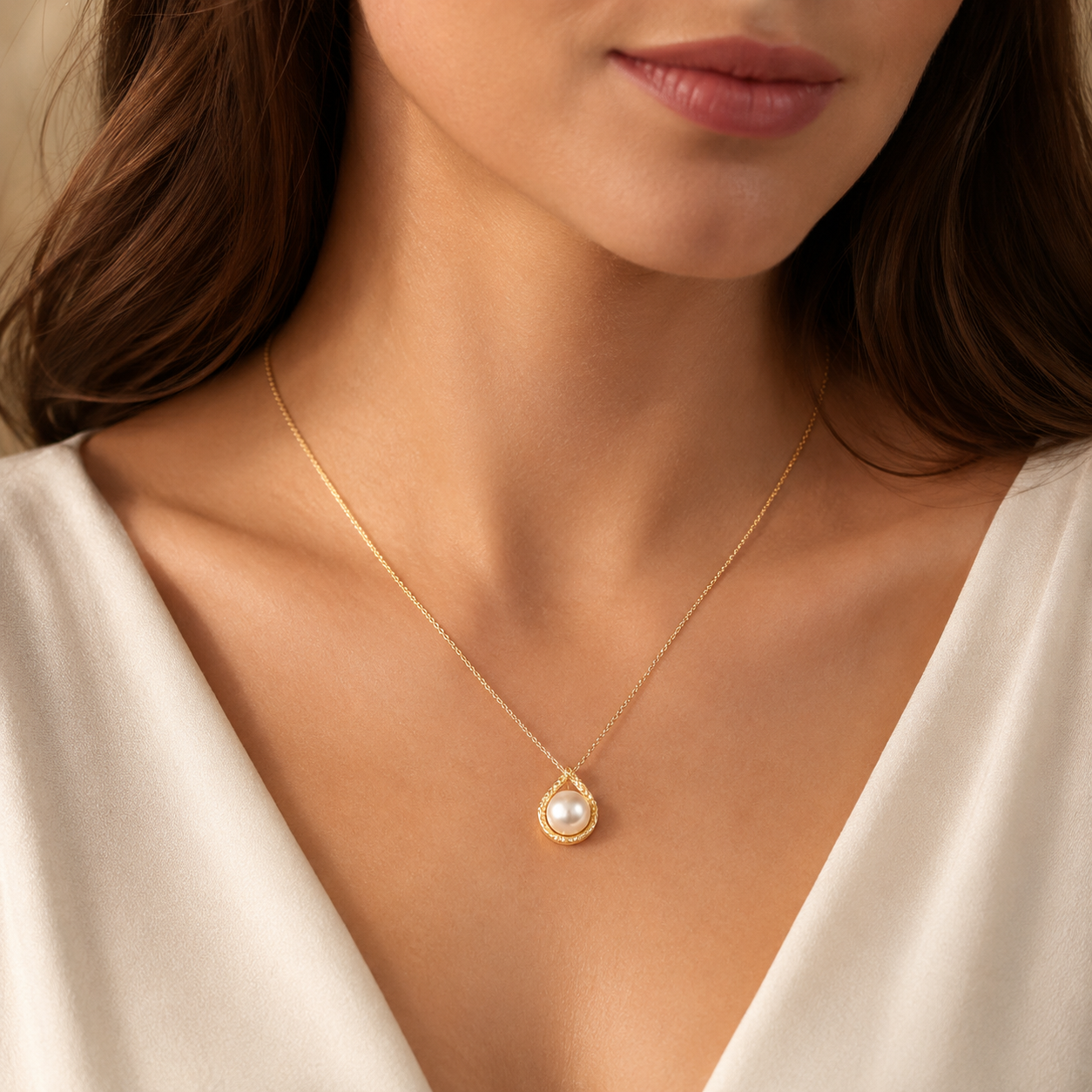 Dorotea Pearl Drop Necklace