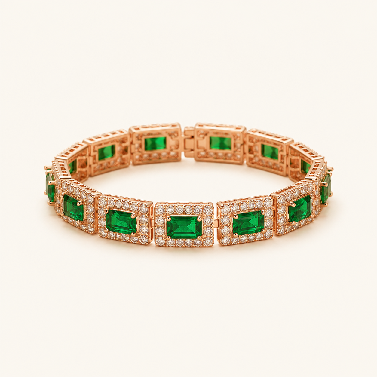 Bridget Gold Emerald Bracelet