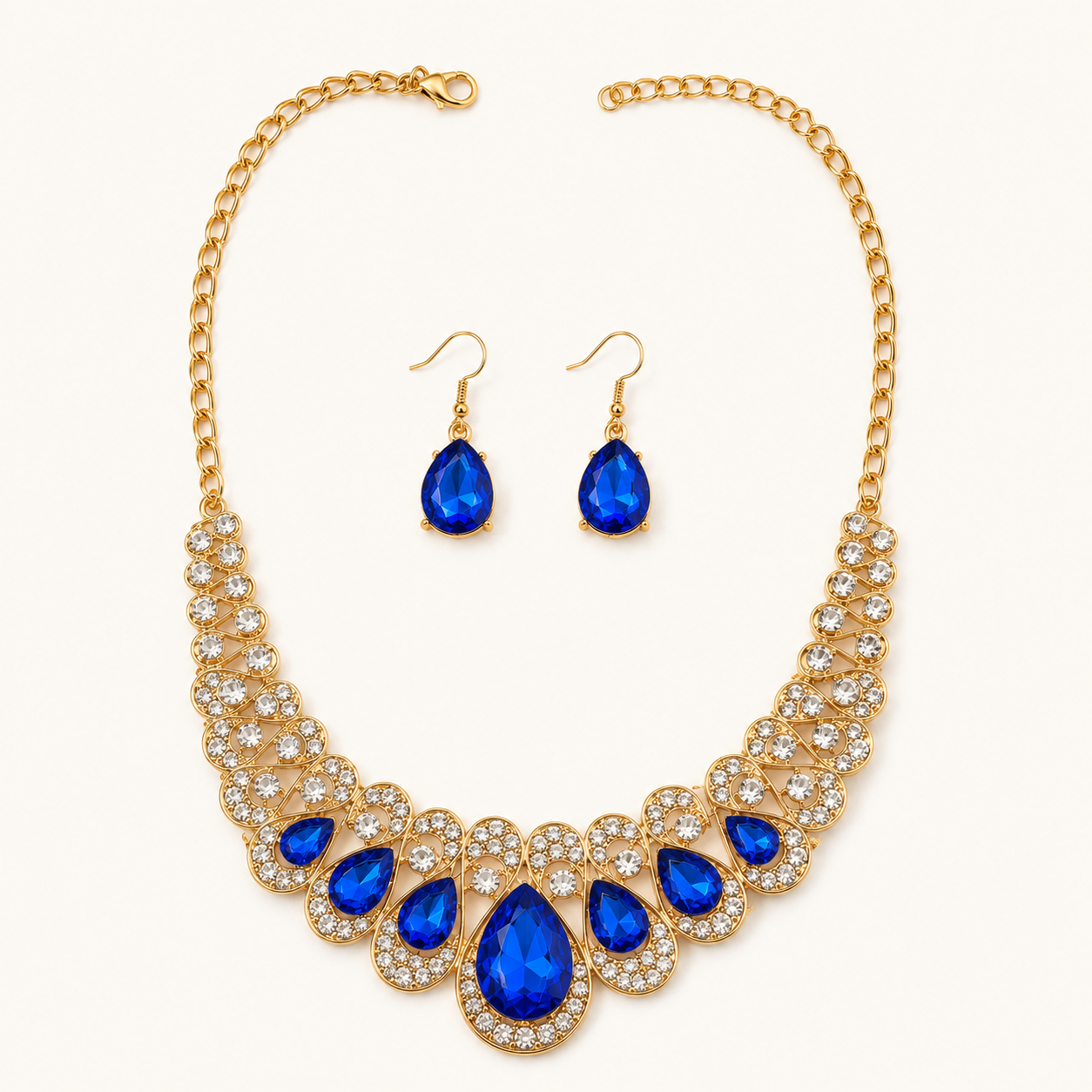 Maevina Gold Sapphire Set