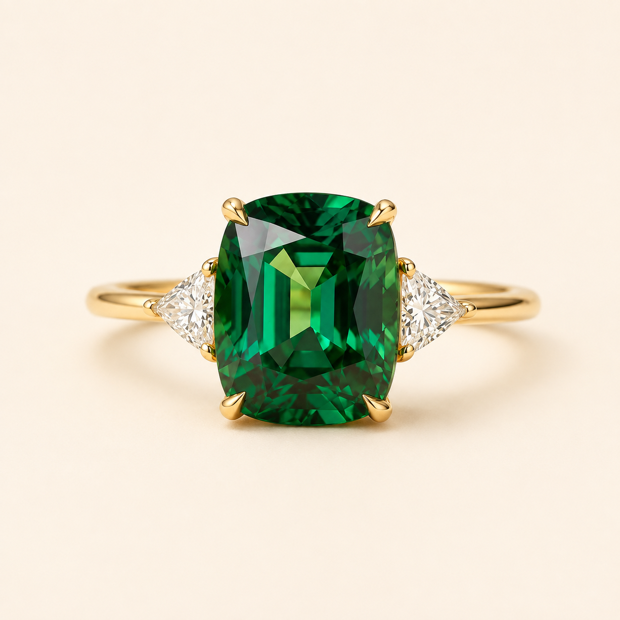 Elise Gold Solitaire Ring