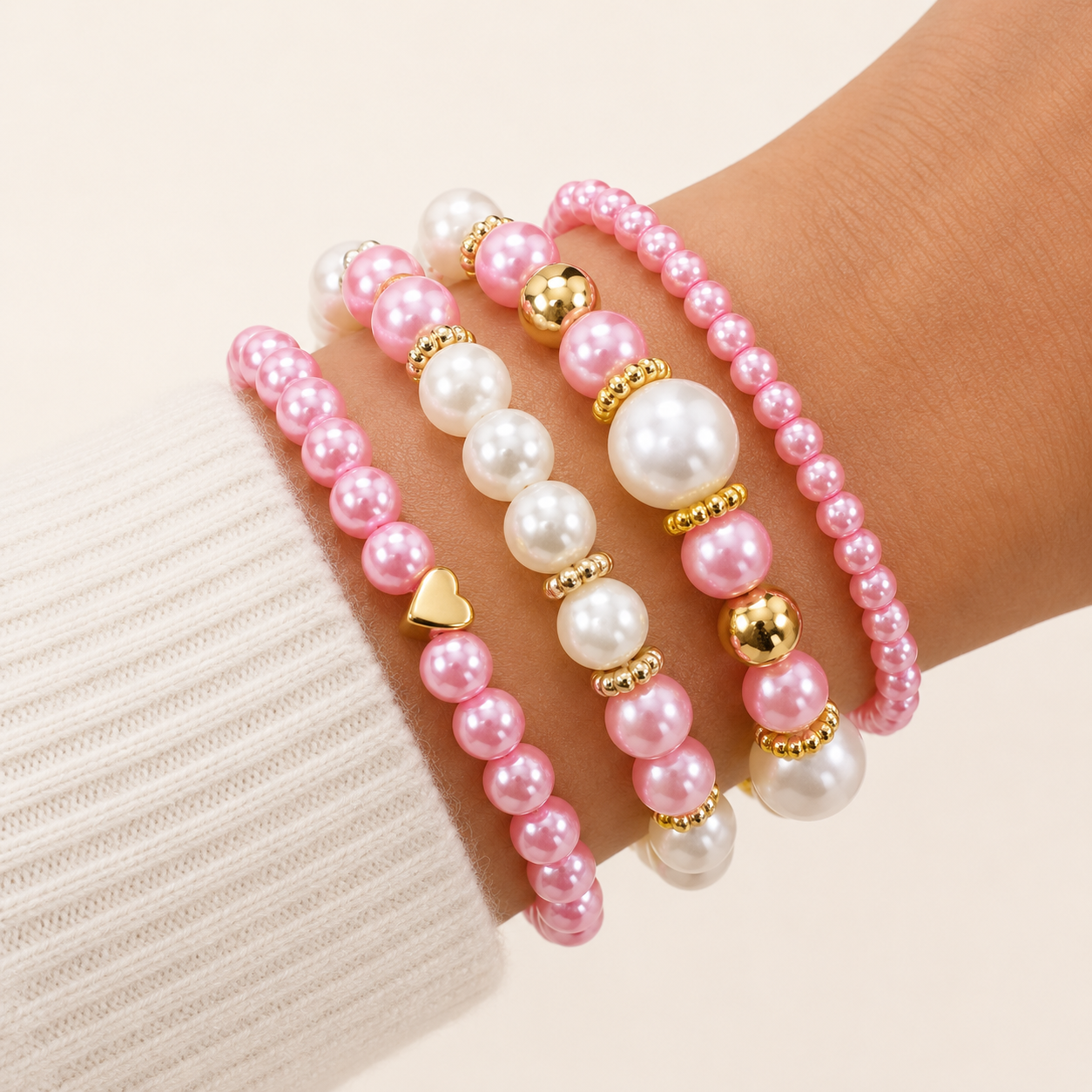 Renata Gold Pearl Set