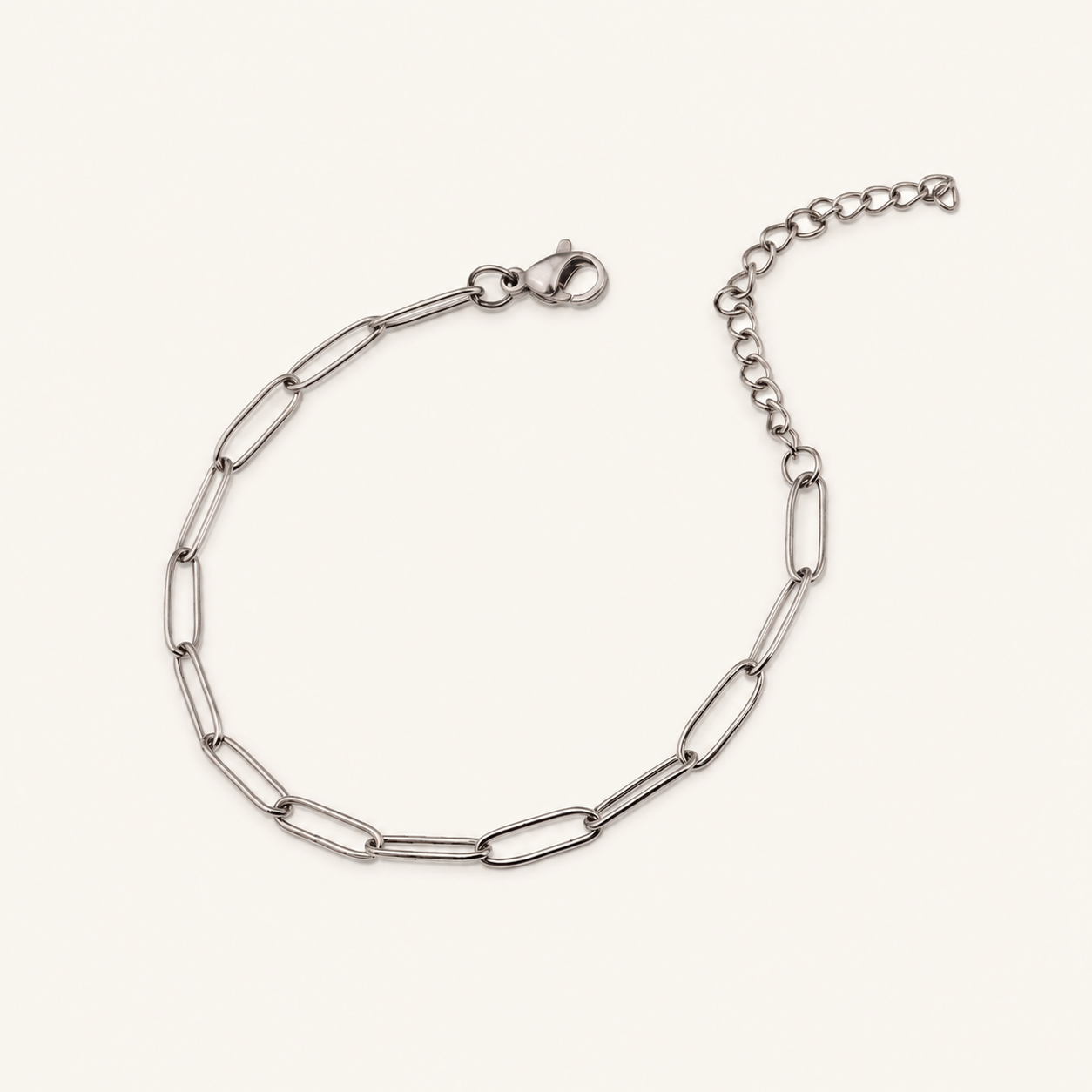 Mirabel White Gold Link Bracelet