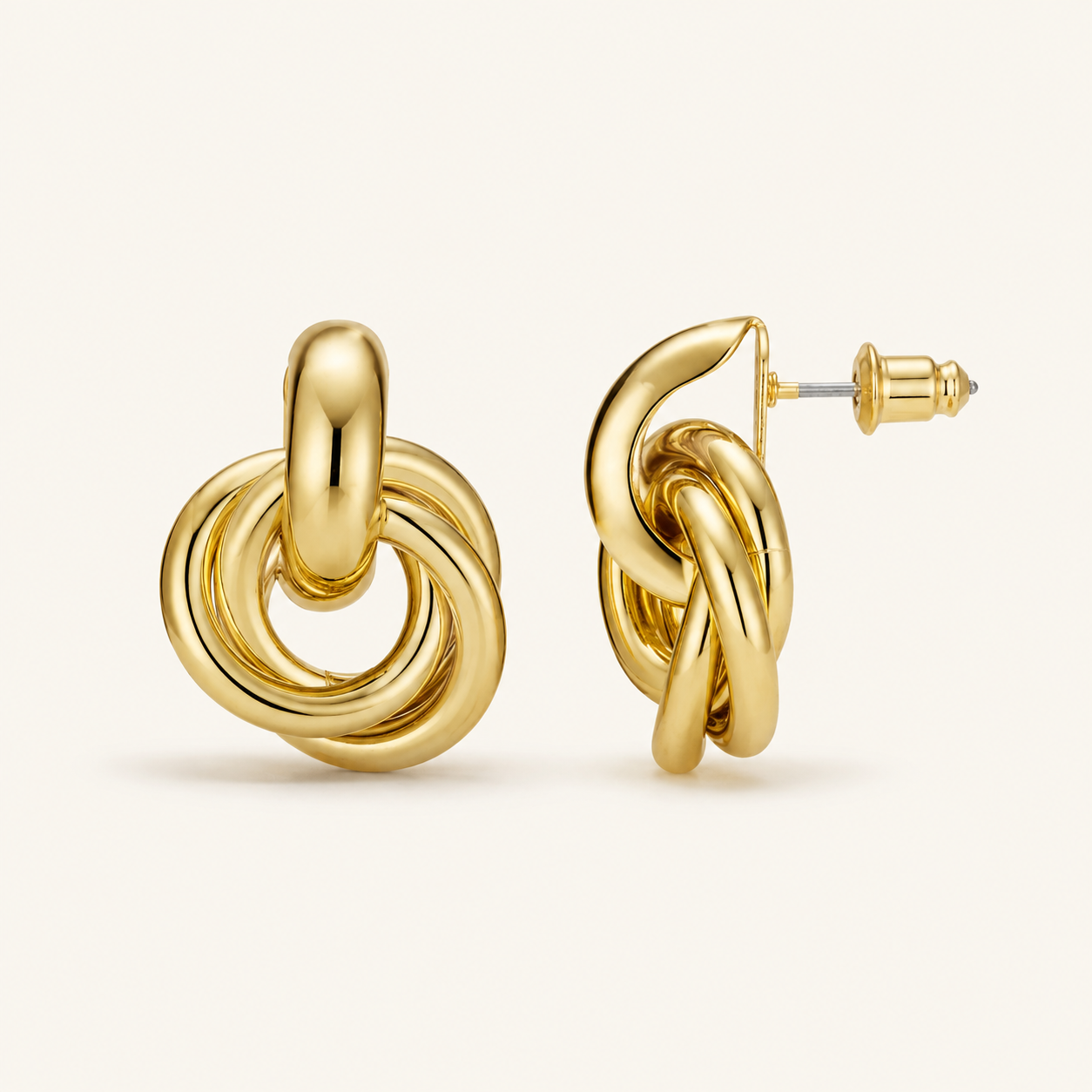 Maud Gold Statement Earrings