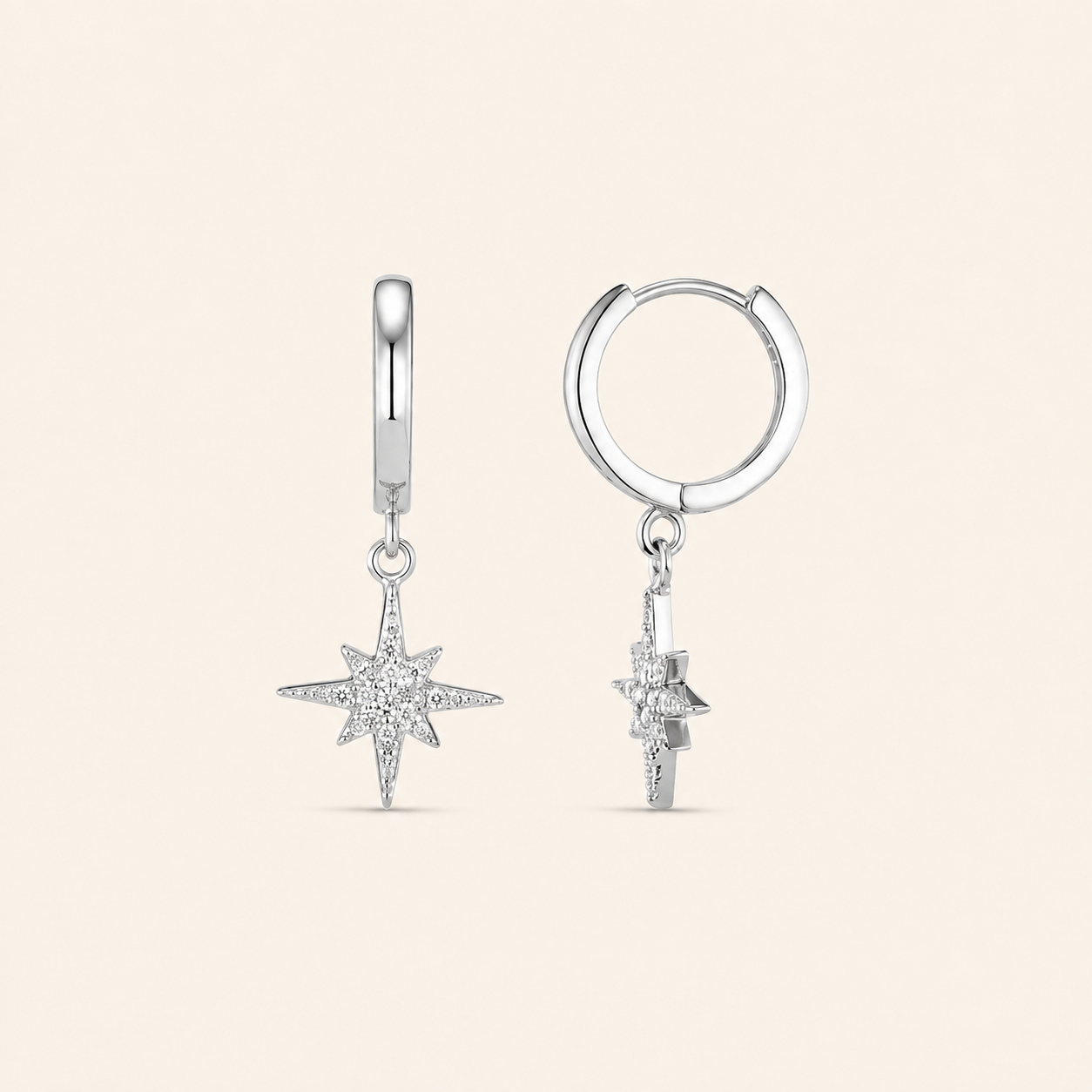 Matilda White Gold Earrings