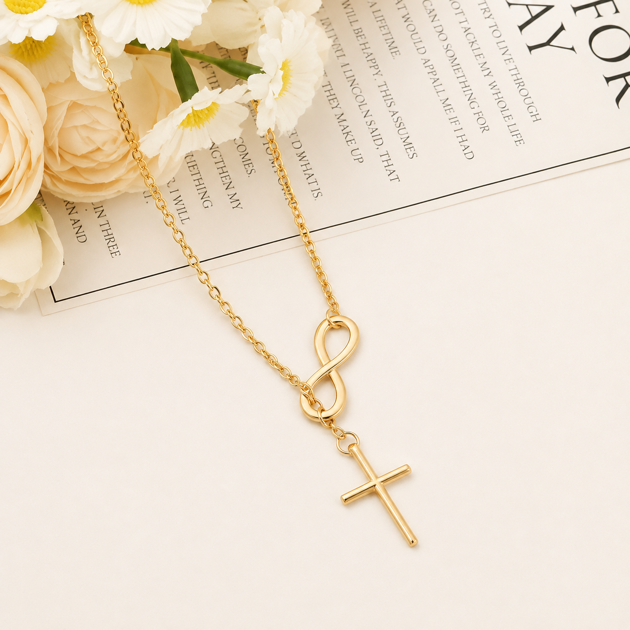 Marlene White Gold Pendant Necklace