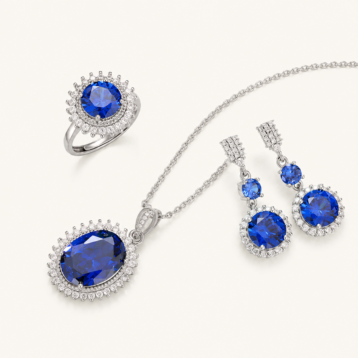 Aurielle White Gold Set