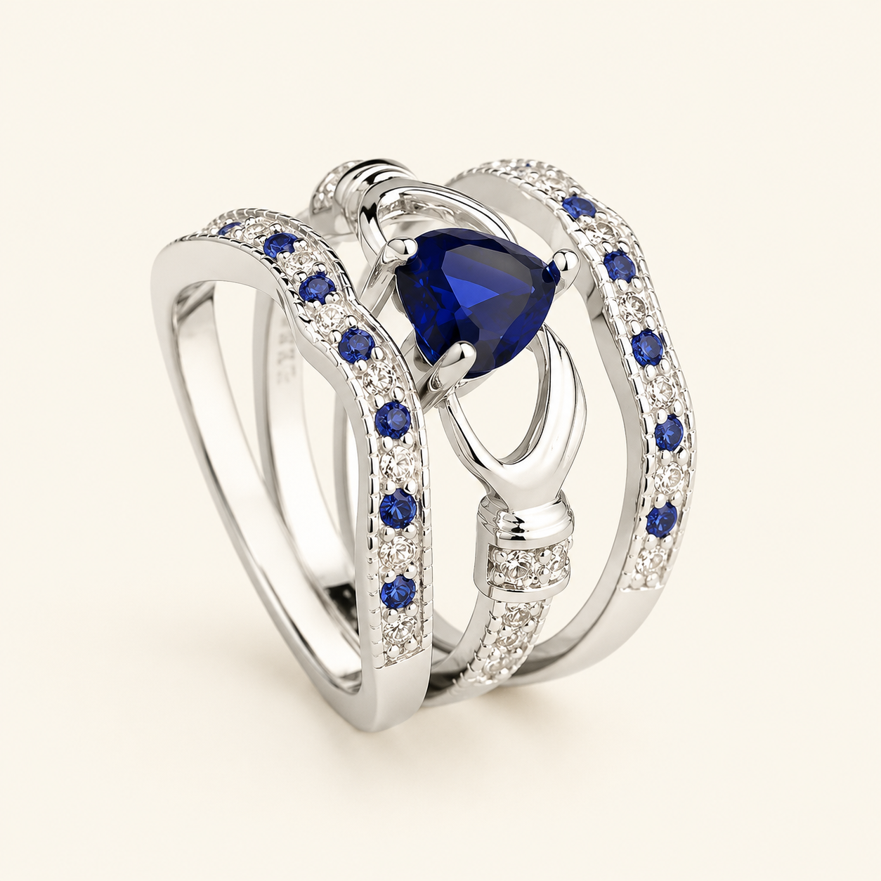 Louisa White Gold Sapphire Set