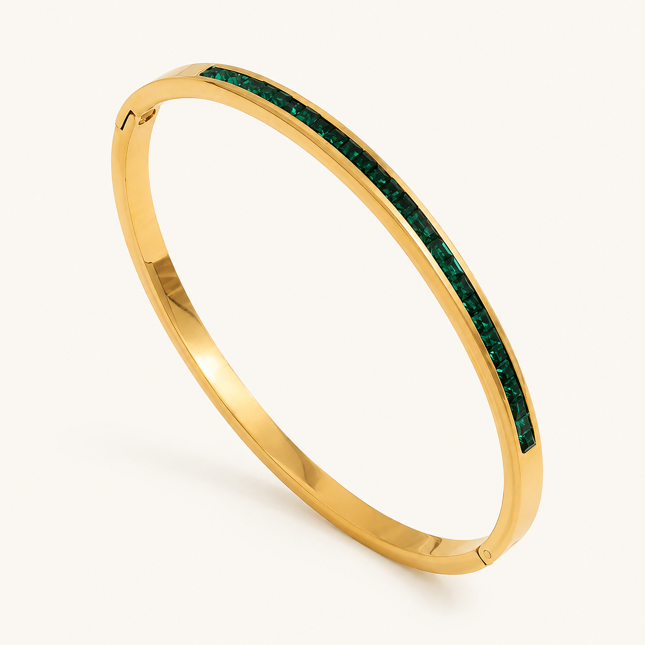 Celeste Gold Emerald Bracelet