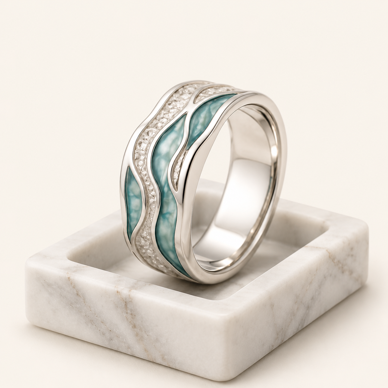 Katarina Silver Wave Ring
