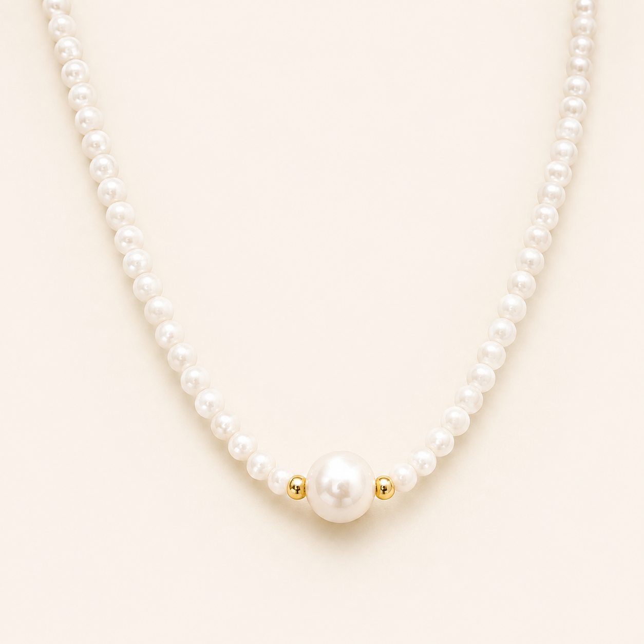 Johanna Gold Pearl Necklace