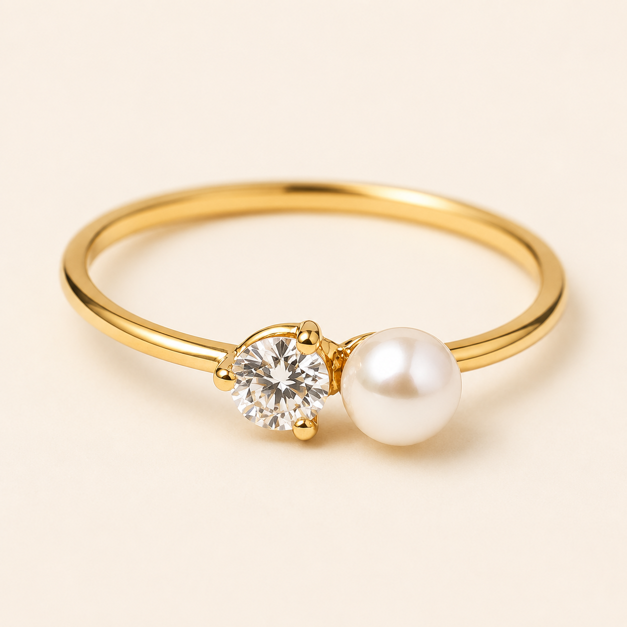 Jessamine Gold Pearl Ring