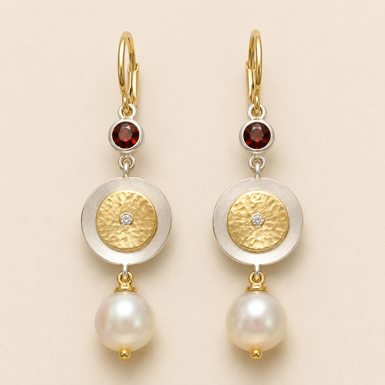 Indira Gold Pearl Earrings