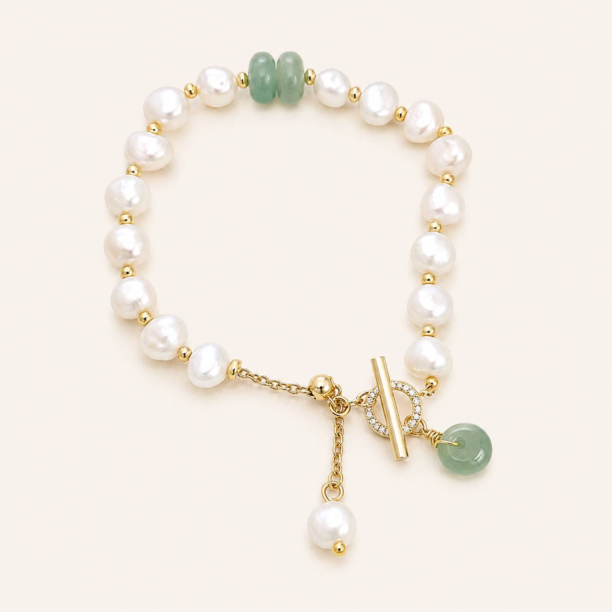 Galatea Gold Pearl Bracelet