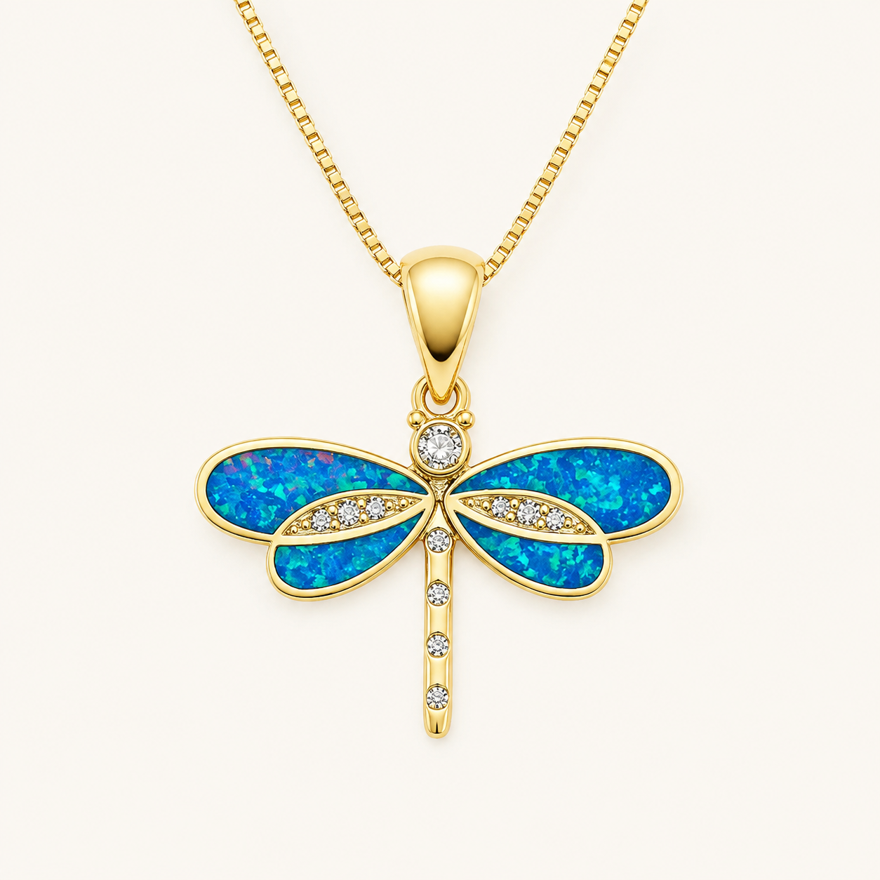 Ailsa Gold Dragonfly Necklace