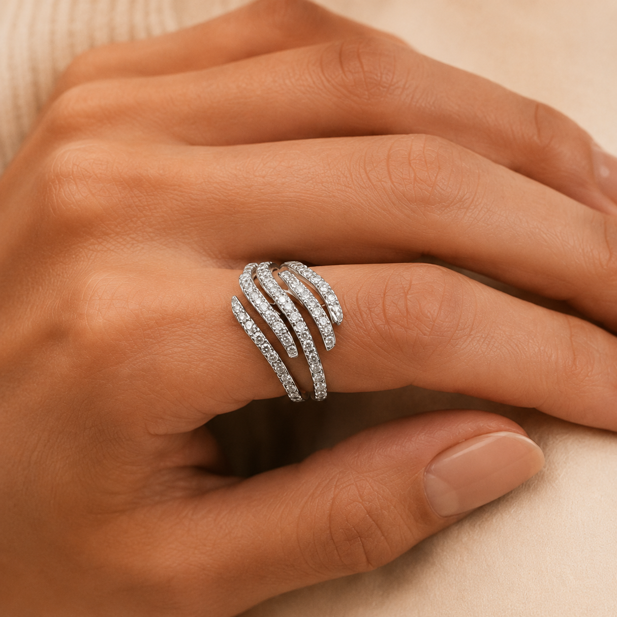 Mariavittoria White Gold Ring