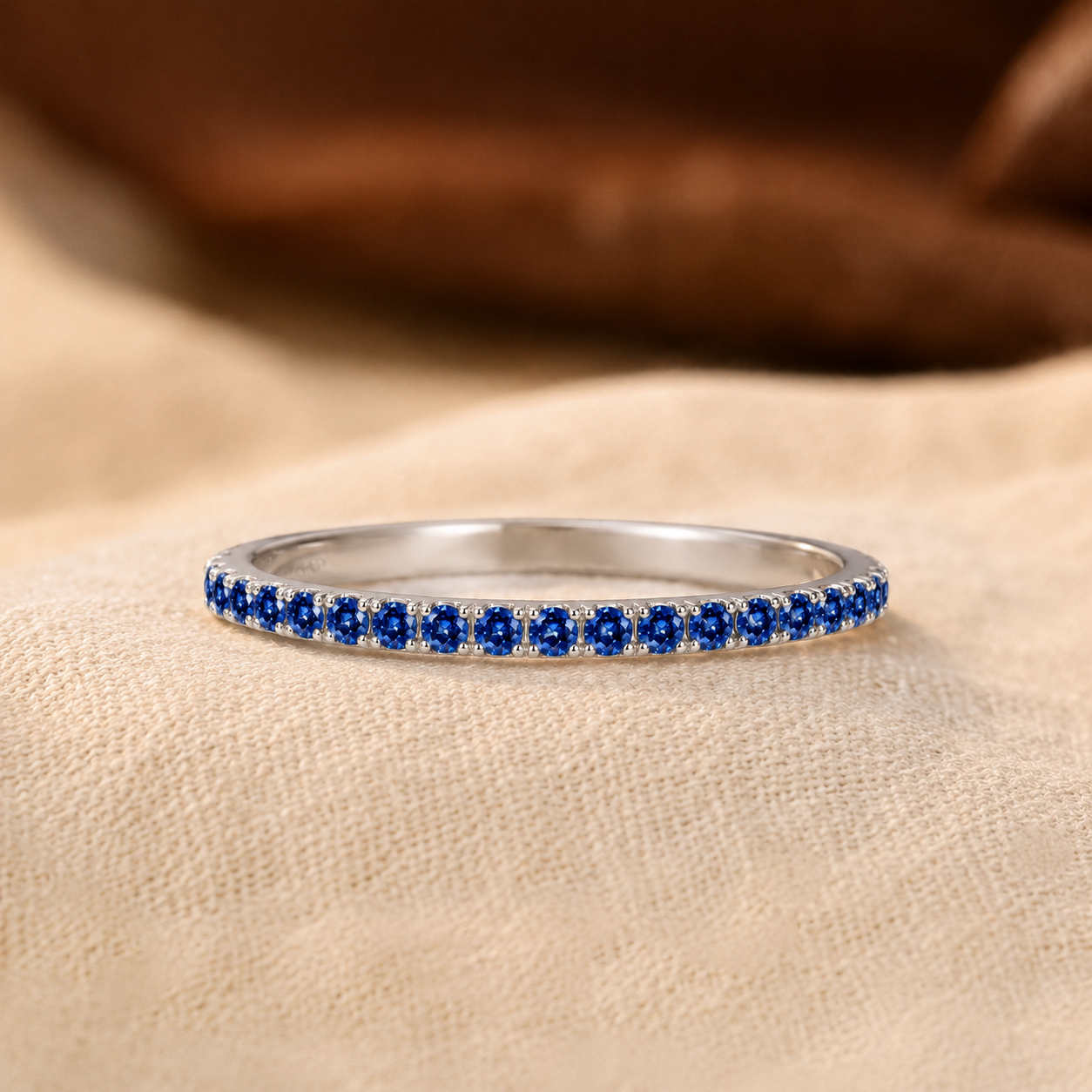 Soraya White Gold Sapphire Ring