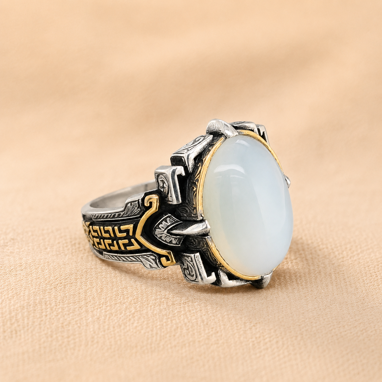 Helena White Gold Seal Ring