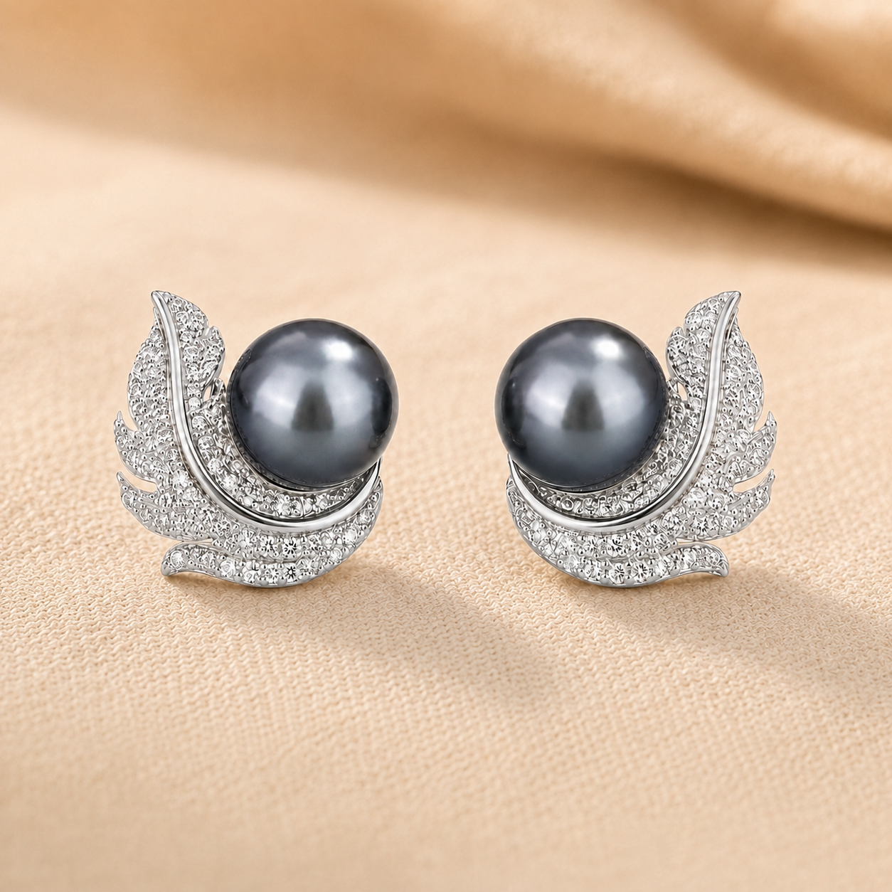 Francesca White Gold Earrings