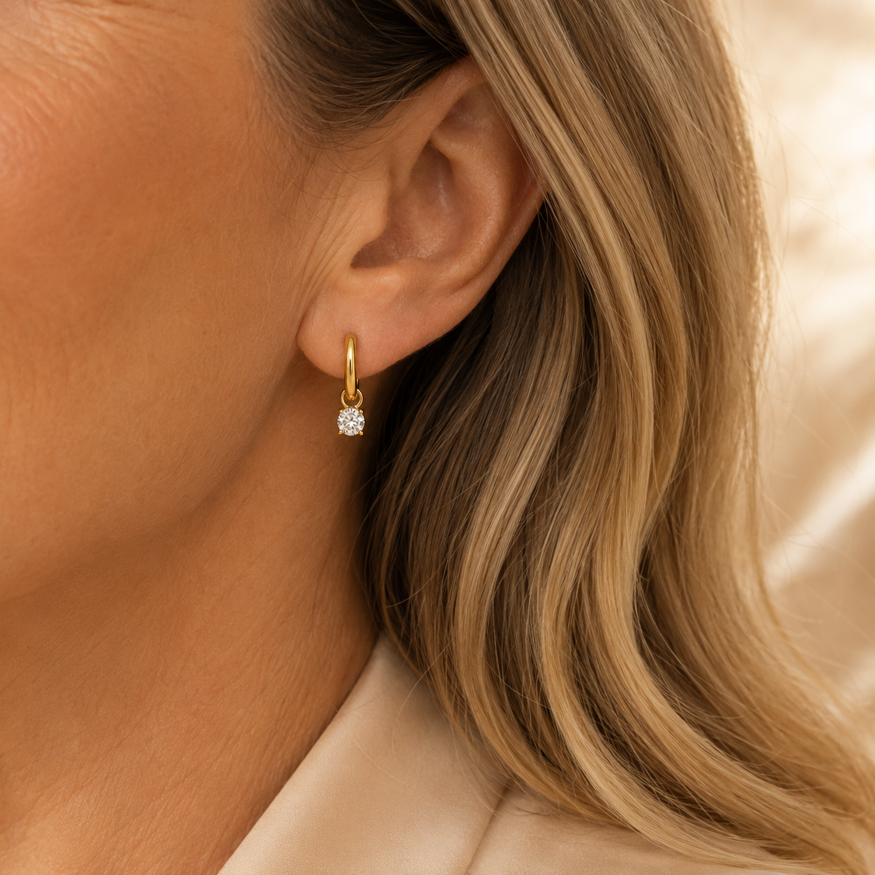 Martina Gold Hoop Earrings