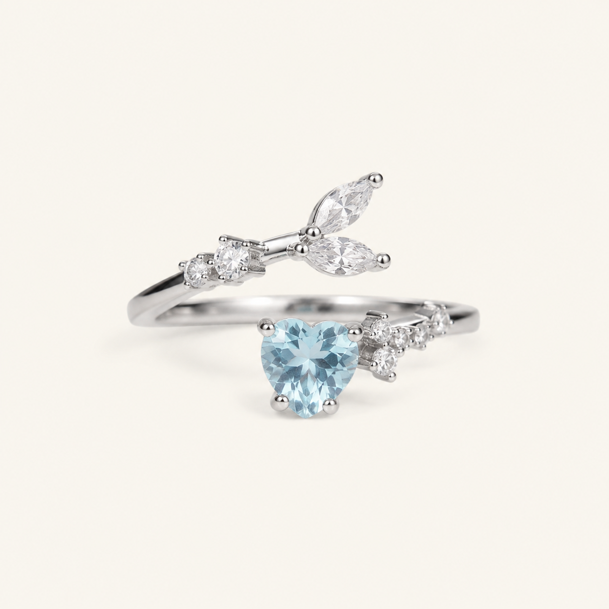 Rosalie White Gold Sapphire Ring