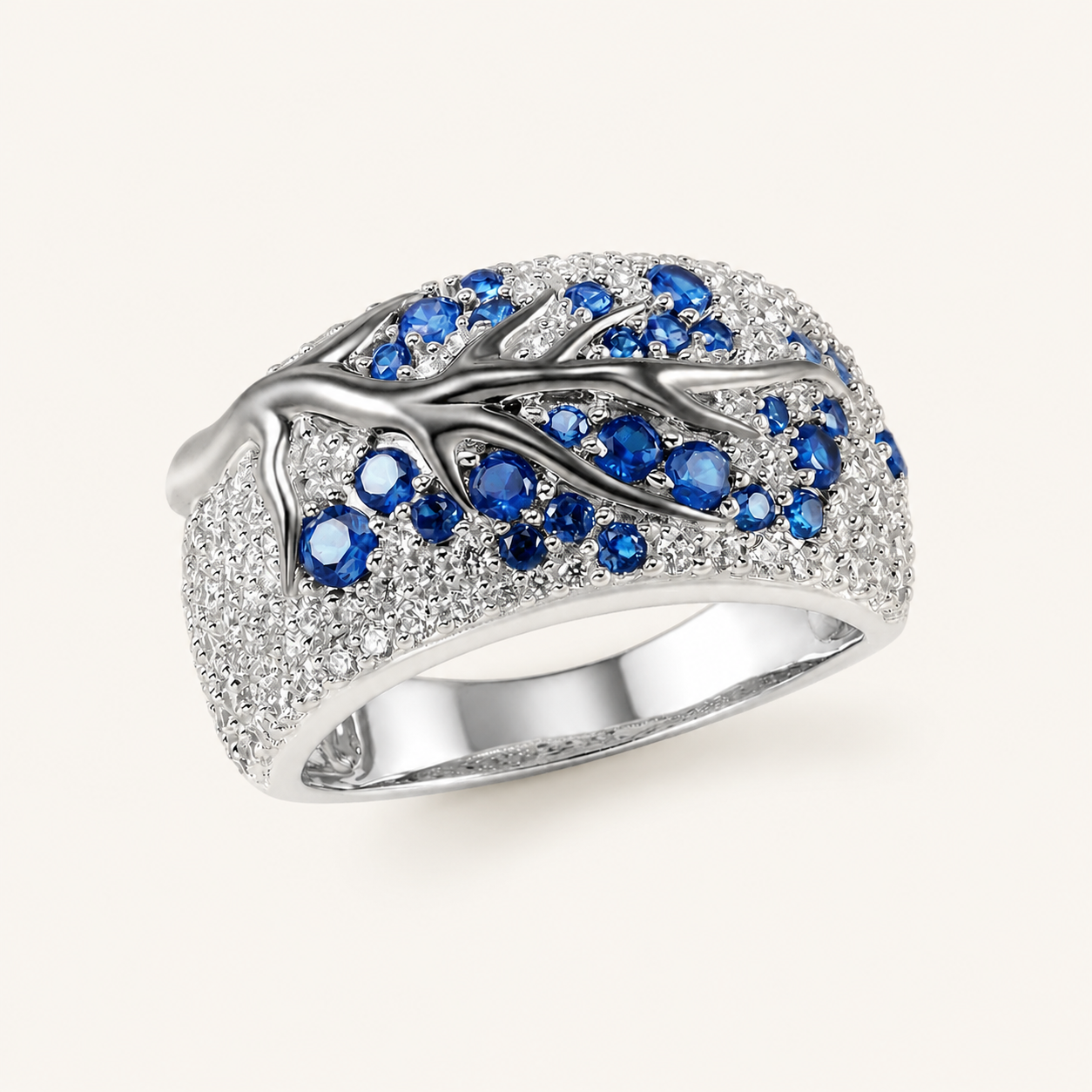 Cordelia White Gold Sapphire Ring