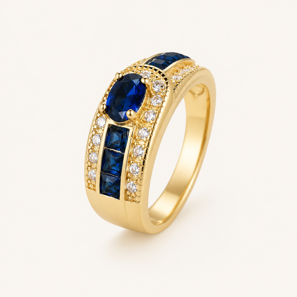 Olga Gold Sapphire Ring