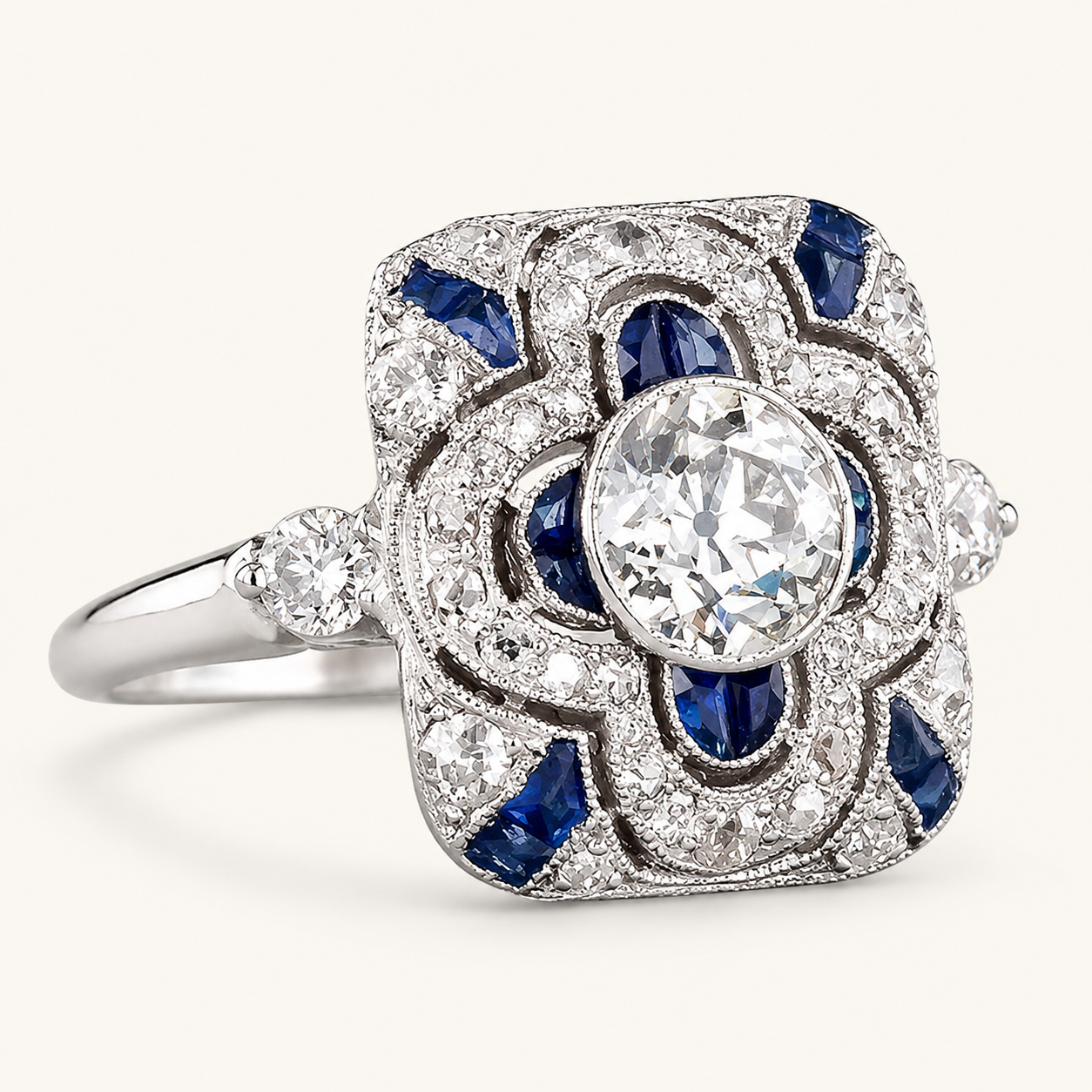 Clarisse White Gold Sapphire Ring
