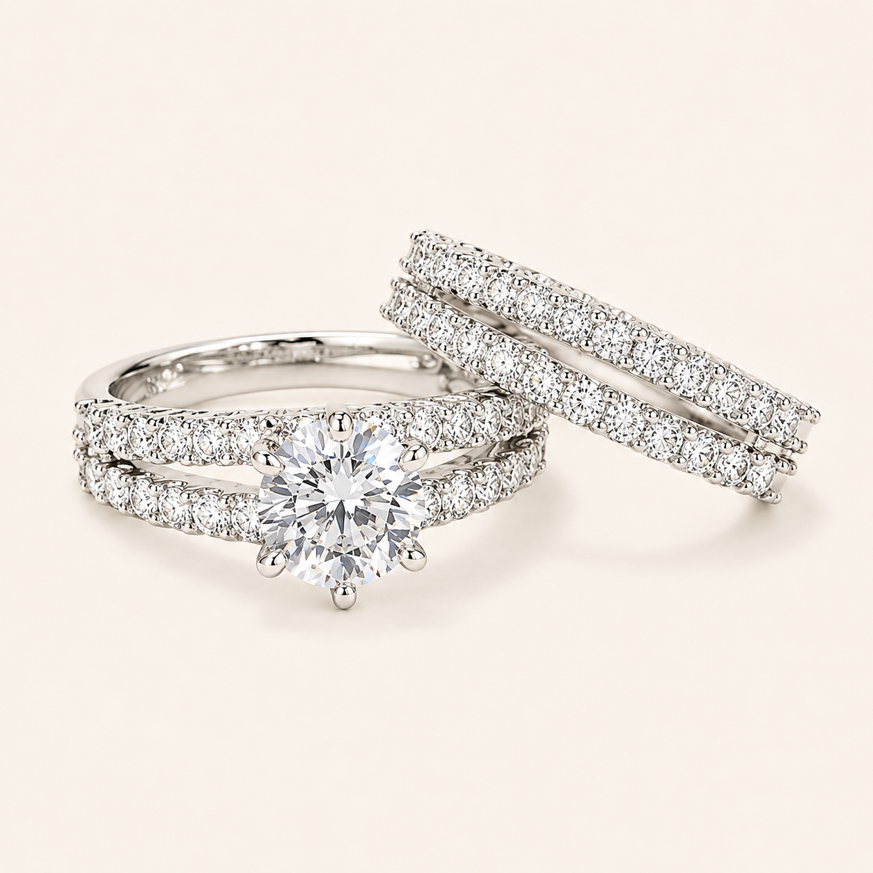 Orla White Gold Ring Set