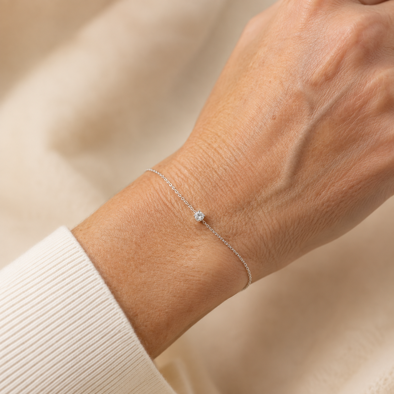 Cléa White Gold Bracelet