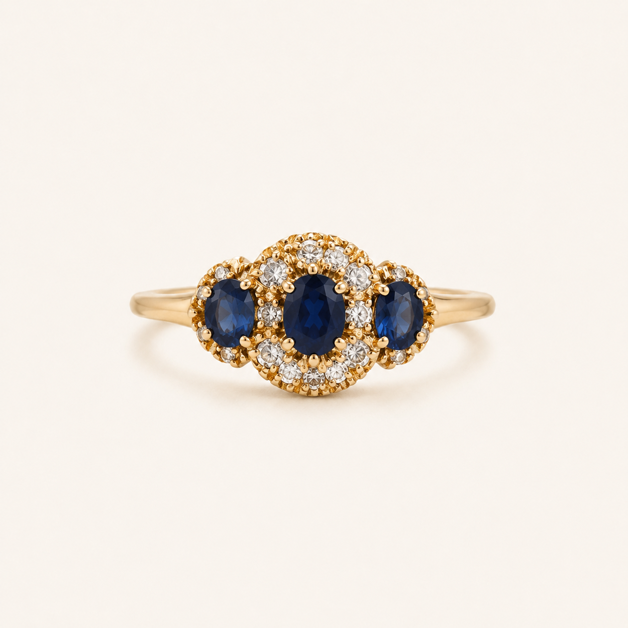 Irene Gold Sapphire Ring