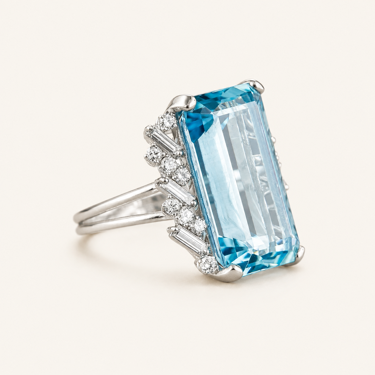 Michela White Gold Sapphire Ring