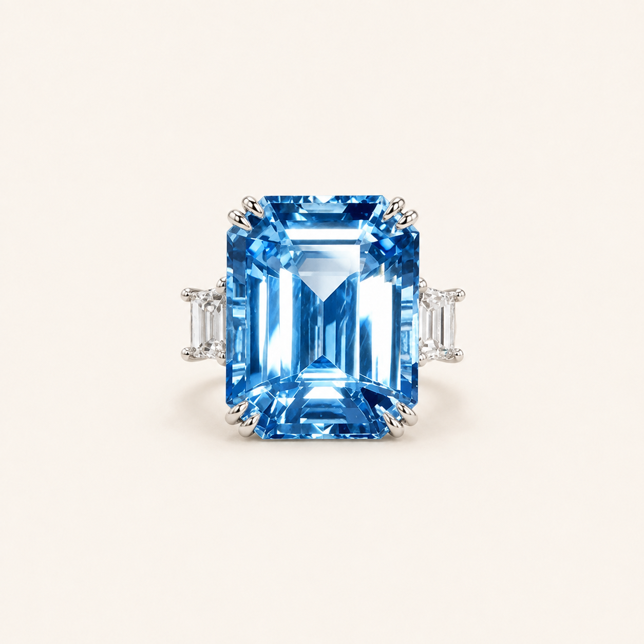 Ornella White Gold Sapphire Ring