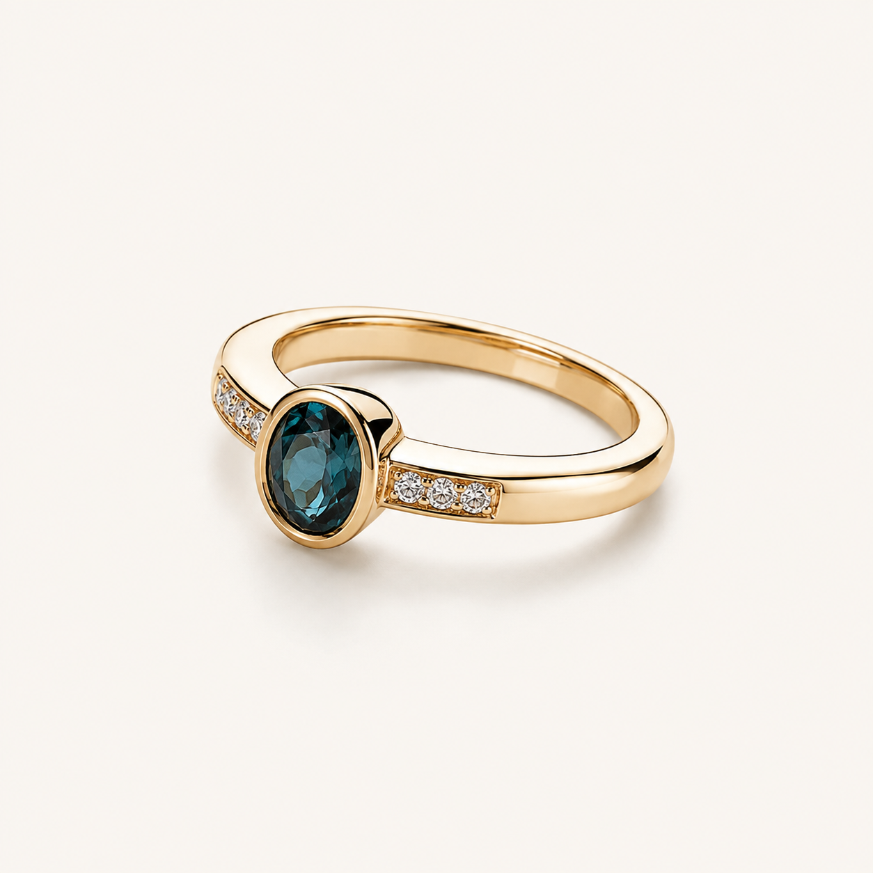 Annalisa Gold Sapphire Ring