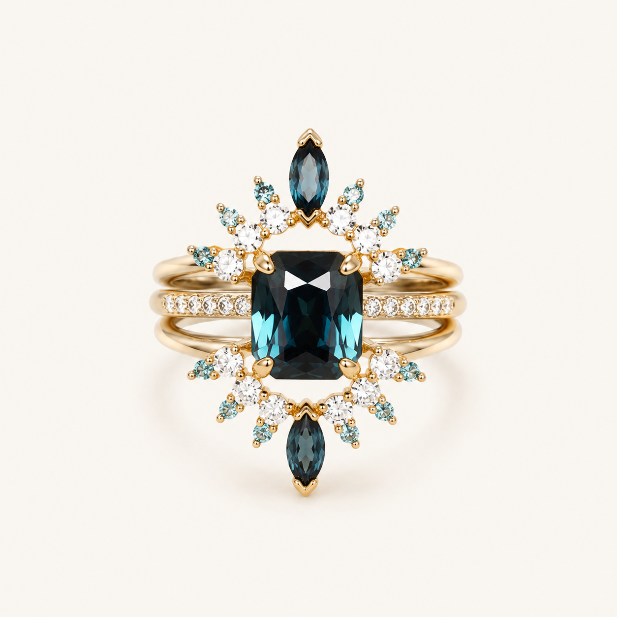 Brigida Gold Sapphire Ring