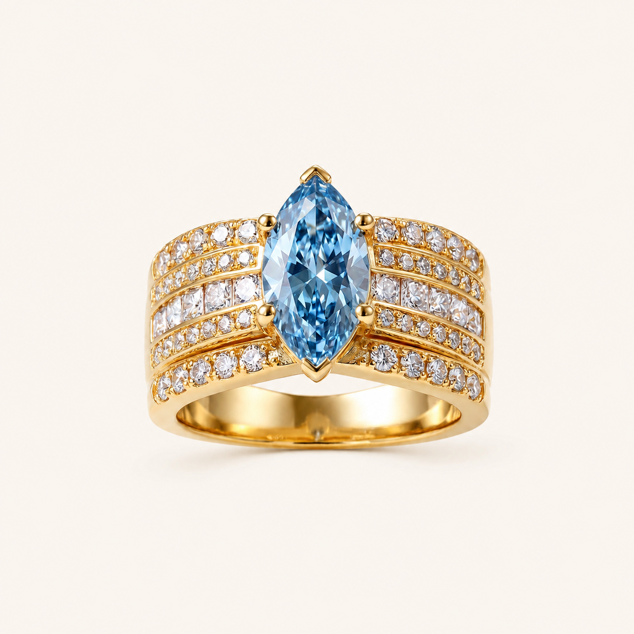 Enrica Gold Sapphire Ring