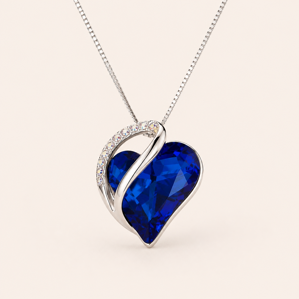 Ophelia White Gold Sapphire Necklace