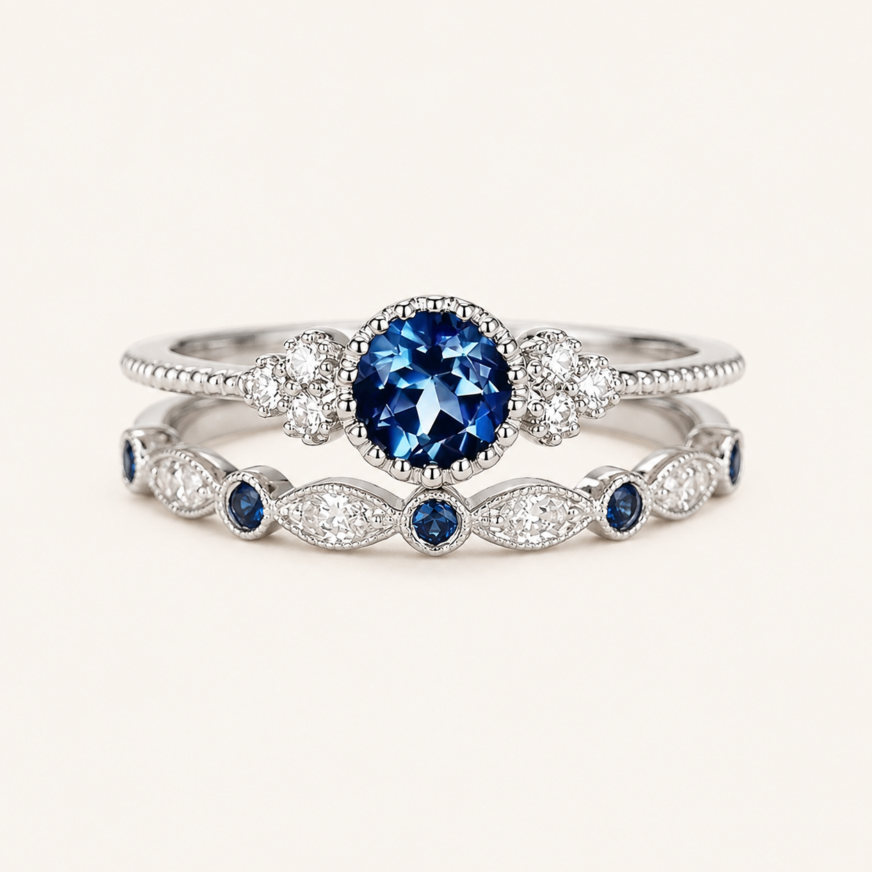Aurelia White Gold Sapphire Ring