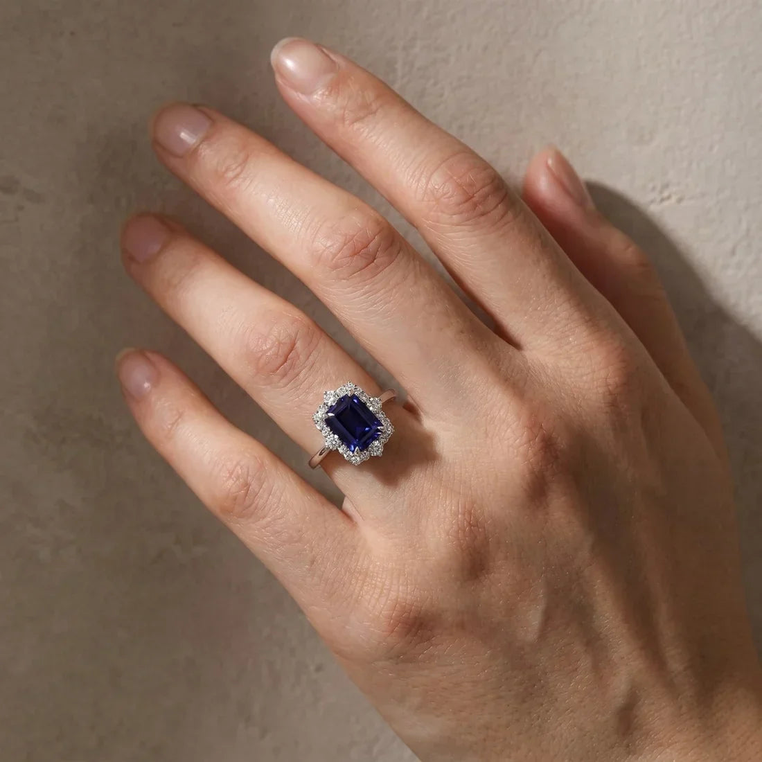 Miriam White Gold Sapphire Ring