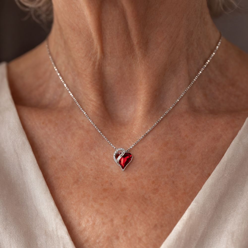 Dulcie White Gold Ruby Necklace
